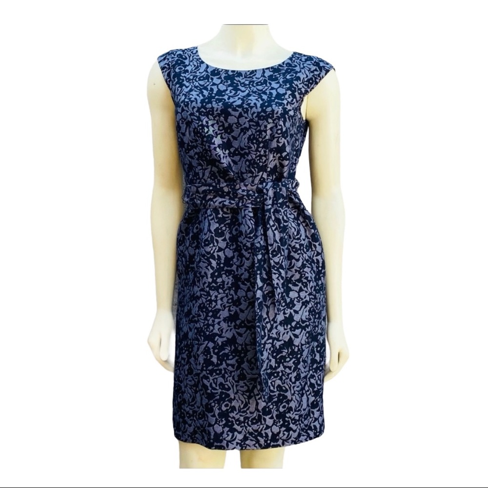Banana Republic Black & Gray Pattern Dress Size 0